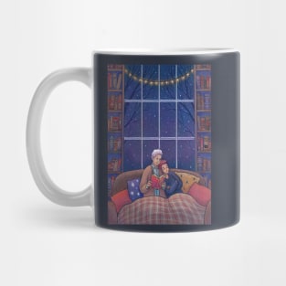 Cosy Cottage Winter Husbands Mug